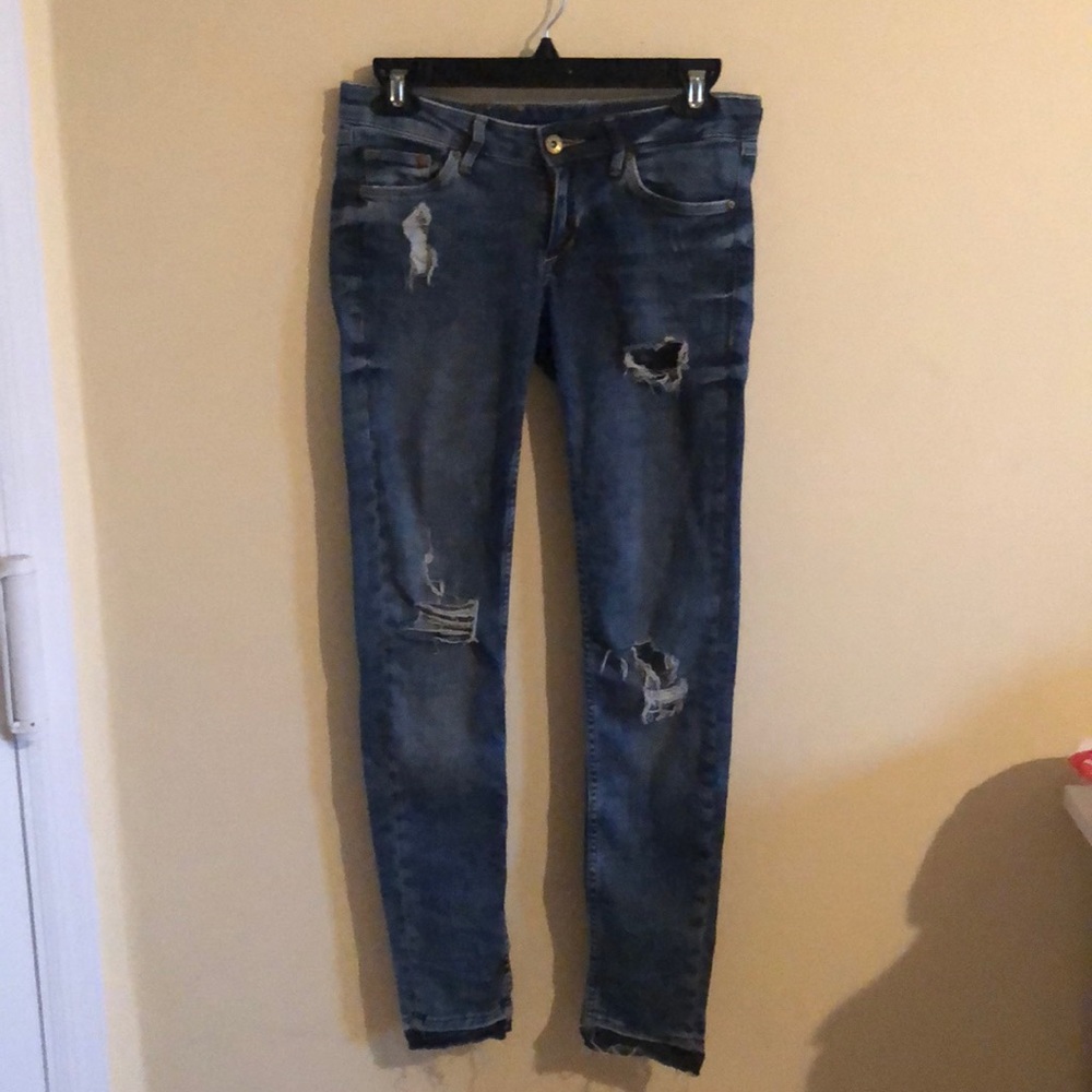 H&M super skinny super low waist jeans size 26